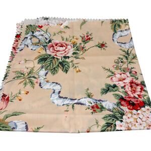 Vintage 1980s Kravet Remsen print Fabric 3 sample pieces 25” x 25”